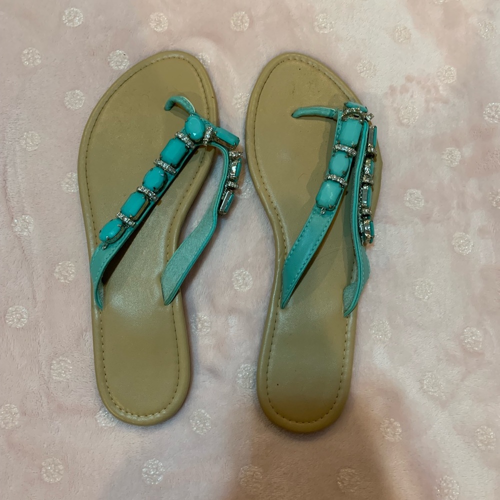 Blue Decorative Sandals